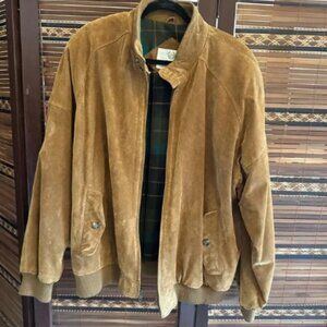 Vintage PLAYERS by Van Heusen Suede Leather Sz XL Lined Jacket